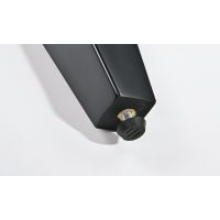 K&M 13965 Banquette hydraulique noir brillant, assise imitation cuir - Vue 3